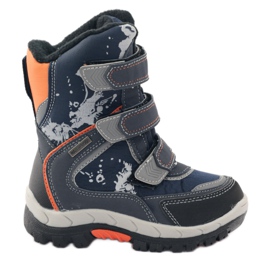 American Club Stivali con membrana americana 1712 navy blu navy arancia