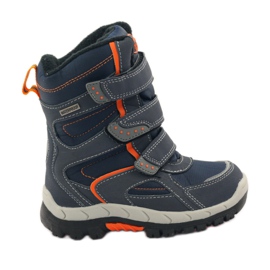 American Club Stivali con membrana Navy 1710 blu navy arancia