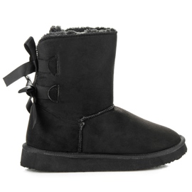 Bello Star Mukluki con fiocchi nero
