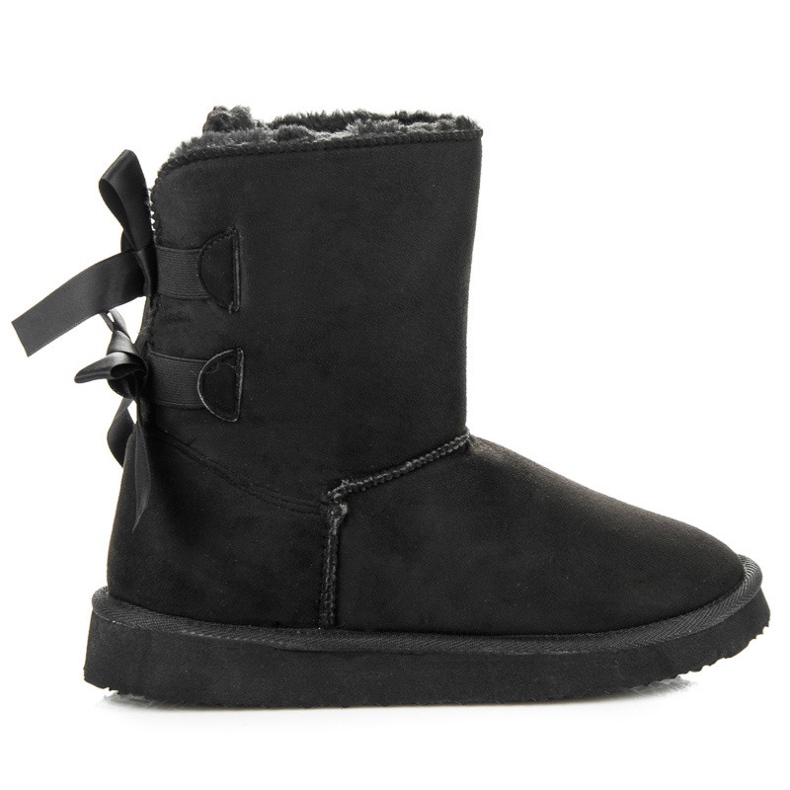 Bello Star Mukluki con fiocchi nero