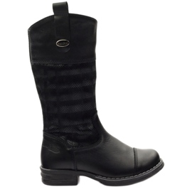 Ren But Stivali da ragazza in pelle 322 3D Black Ren ma nero