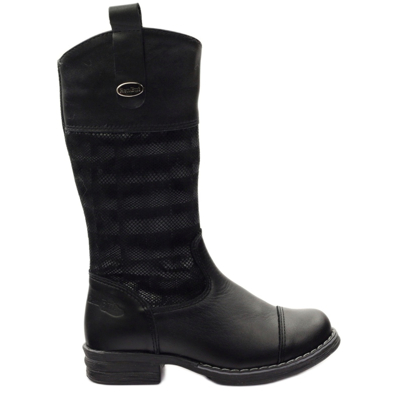 Ren But Stivali da ragazza in pelle 322 3D Black Ren ma nero