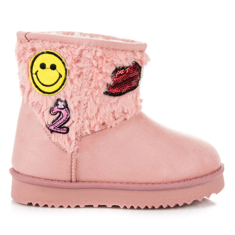 Kylie Mukluki con patch rosa