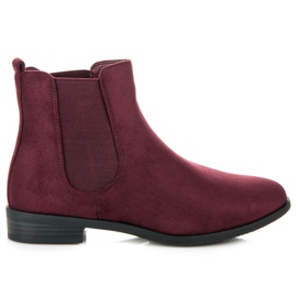 Juliet Comodi stivali bordeaux rosso