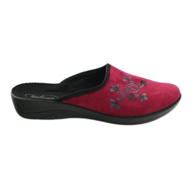 Scarpe da donna Befado 552D004 pantofole bordeaux rosso multicolore