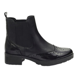 Stivaletti Caprice Stivali Jodhpur scarpe da donna 25405 nero