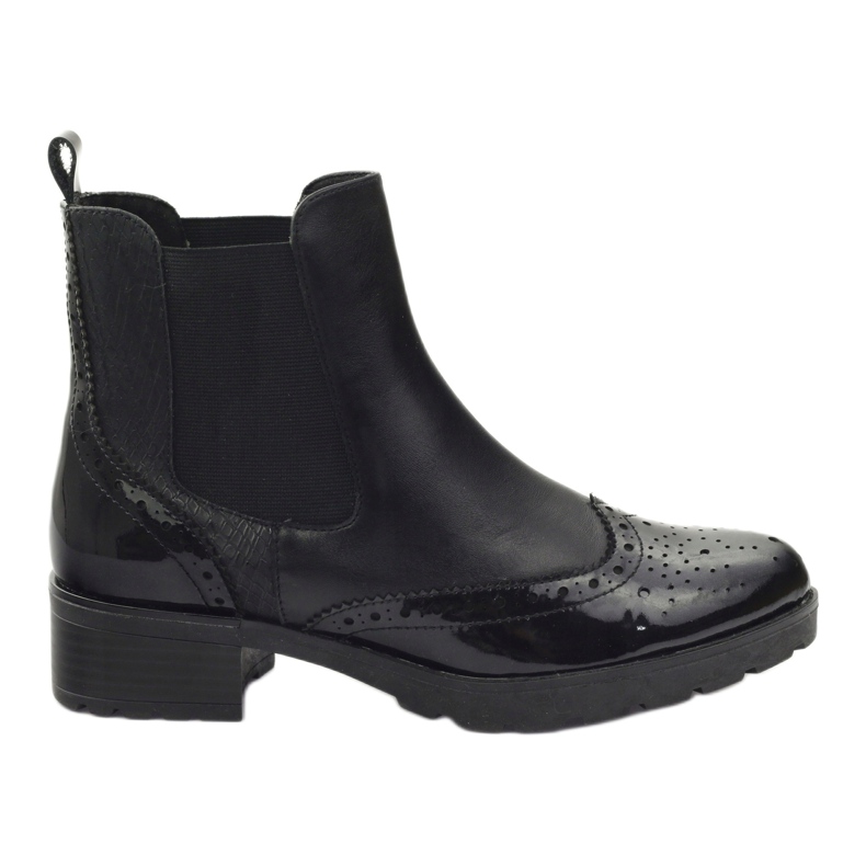 Stivaletti Caprice Stivali Jodhpur scarpe da donna 25405 nero