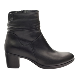 Gregors Stivali di pelle da donna isolati con pile 614 nero