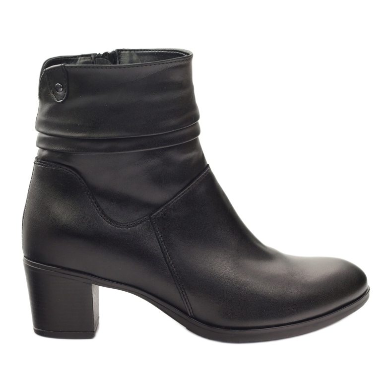 Gregors Stivali di pelle da donna isolati con pile 614 nero
