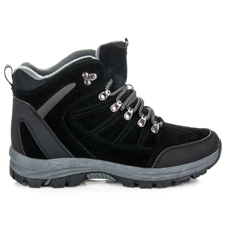 Trekking isolato nero