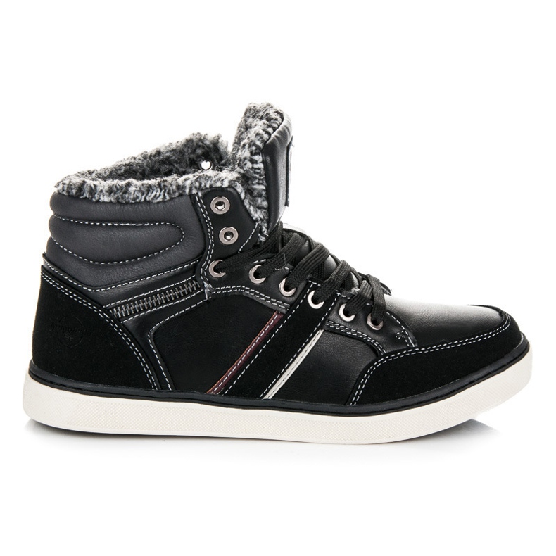 Arrigo Bello Sneaker in pelle di montone nero