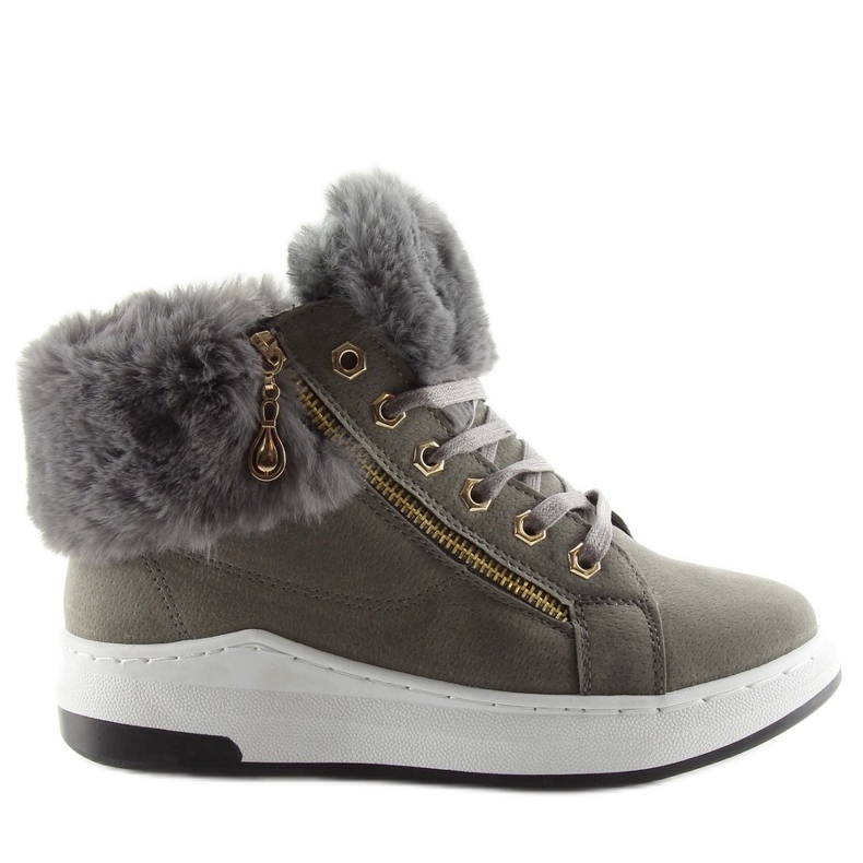 Calde scarpe sportive grigie 16-529 grigie grigio