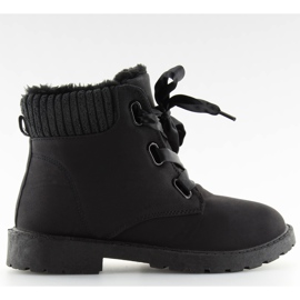 Stivali neri isolati 33PT01 negro nero