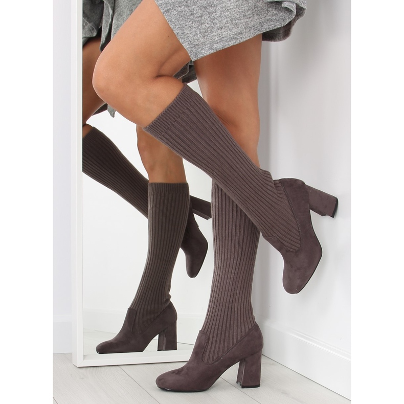 Stivali grigi Sock grigio C86P grigio