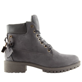 Stivali in legno grigio da donna AT-0623-L Grigio