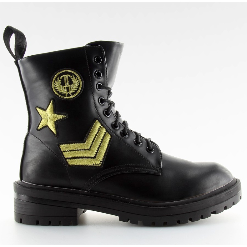 Stivali militari neri 8338 neri nero