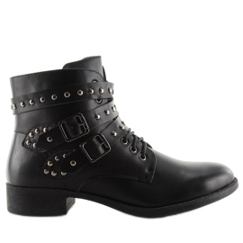 Stivali con borchie nere B0-166 nere nero