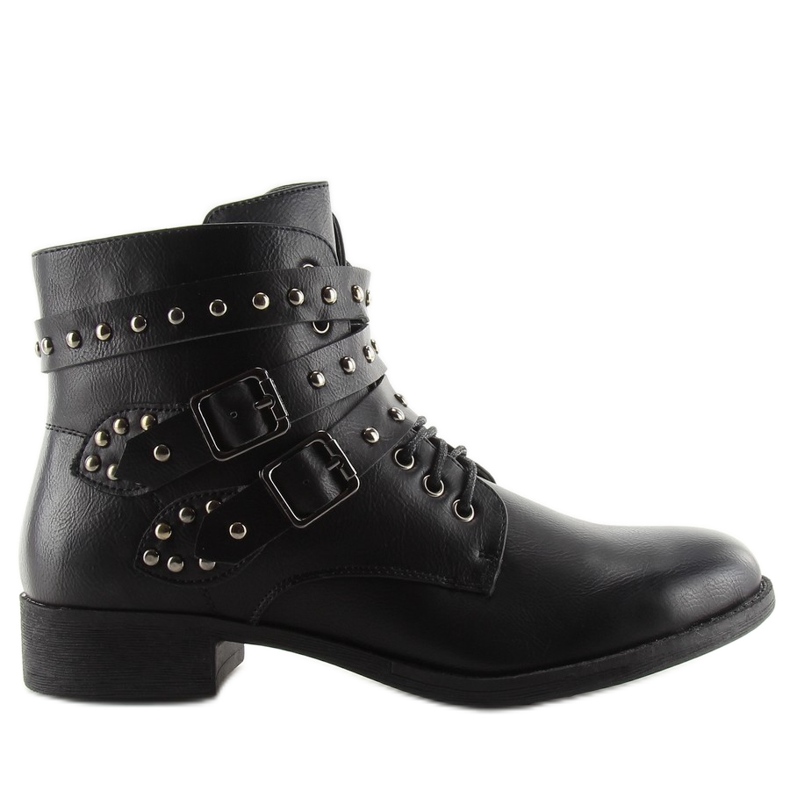 Stivali con borchie nere B0-166 nere nero