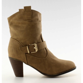 Stivali sottili 3133-12A Khaki cachi
