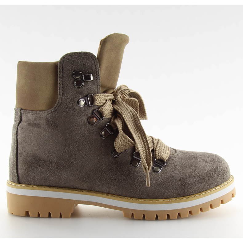 Stivali da donna da donna marrone kaki