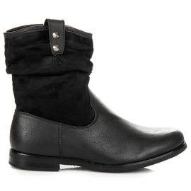 Stivali slip-on da donna nero