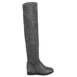 Bestelle Stivaletti con zeppa grigio