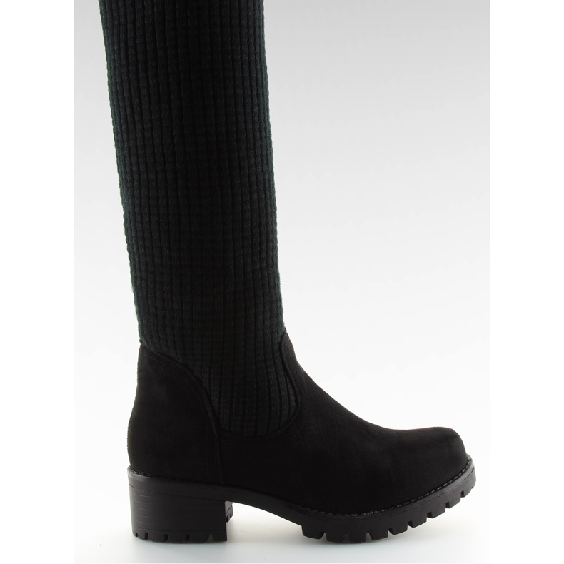 Stivali da moschettiere neri 6820-PG neri nero