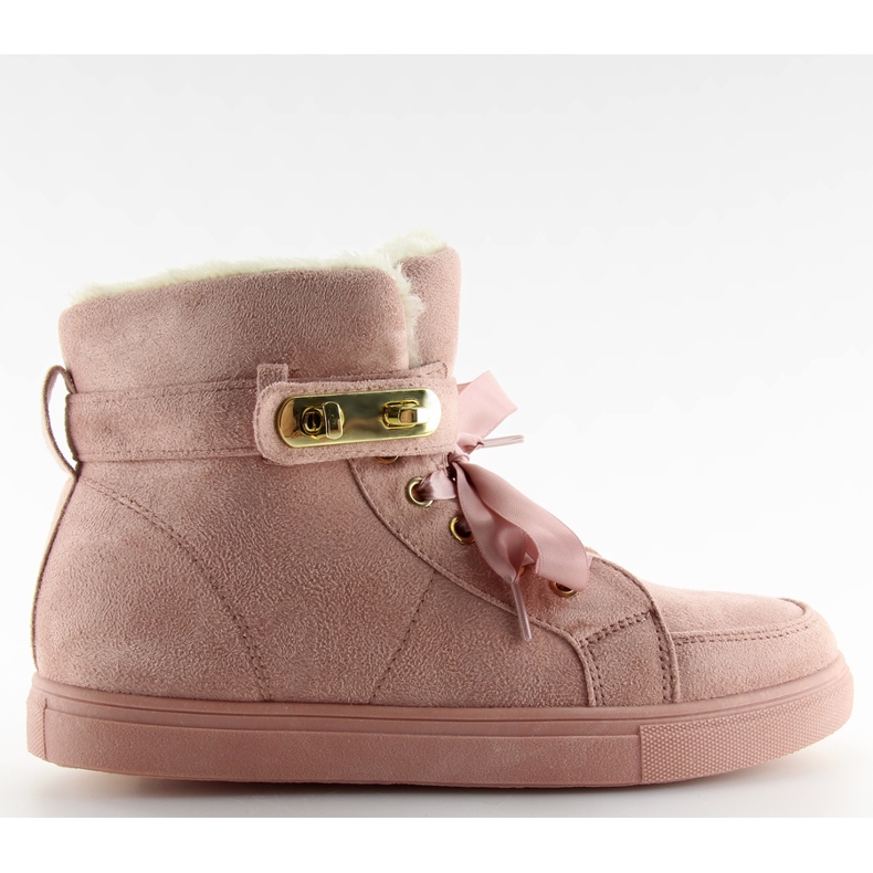 Scarpe da ginnastica femminili isolate rosa rosa