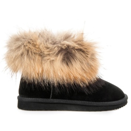 Coco Perla Mukluki in pelle nero