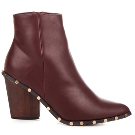 Vices Stivali bordeaux alla moda rosso