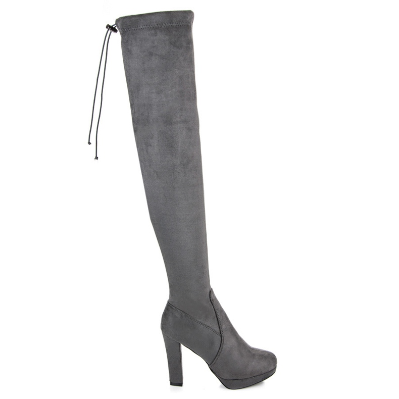 Vices Stivaletti in camoscio grigio scuro