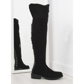 Stivali neri da donna AE63P Nero