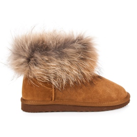 Coco Perla Mukluki in pelle marrone