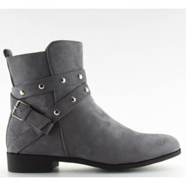 Grigio Stivali grigi snelli da donna NC91 grigio