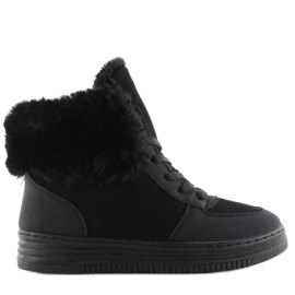 Sneakers nere spessamente isolate R138 nere nero
