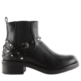 Stivali Chelsea Da Donna Con Borchie Neri E4917 nero