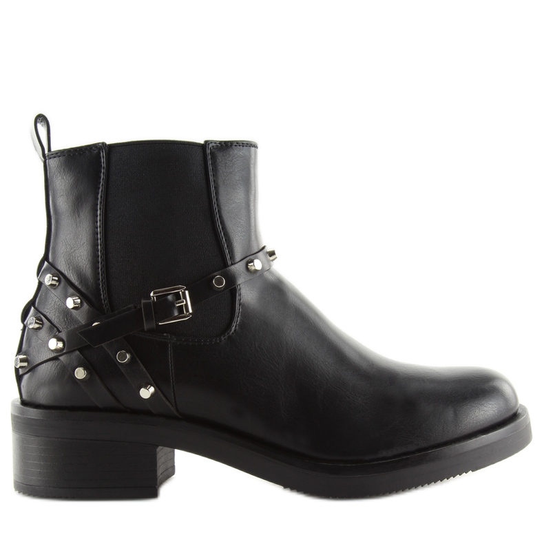 Stivali Chelsea Da Donna Con Borchie Neri E4917 nero