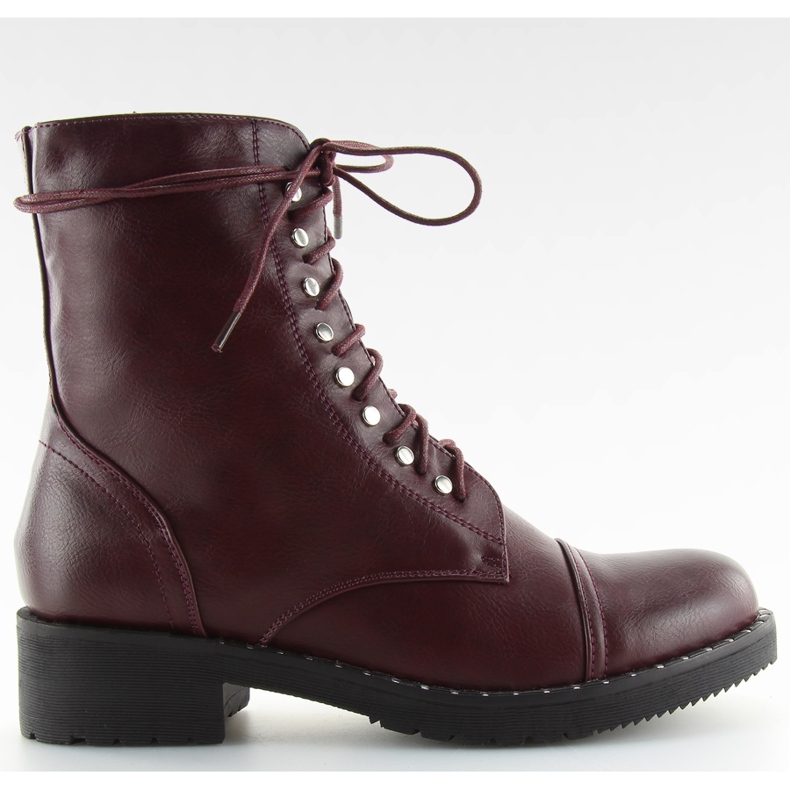 Stivali stivaletti con vino rosso bordeaux multicolore