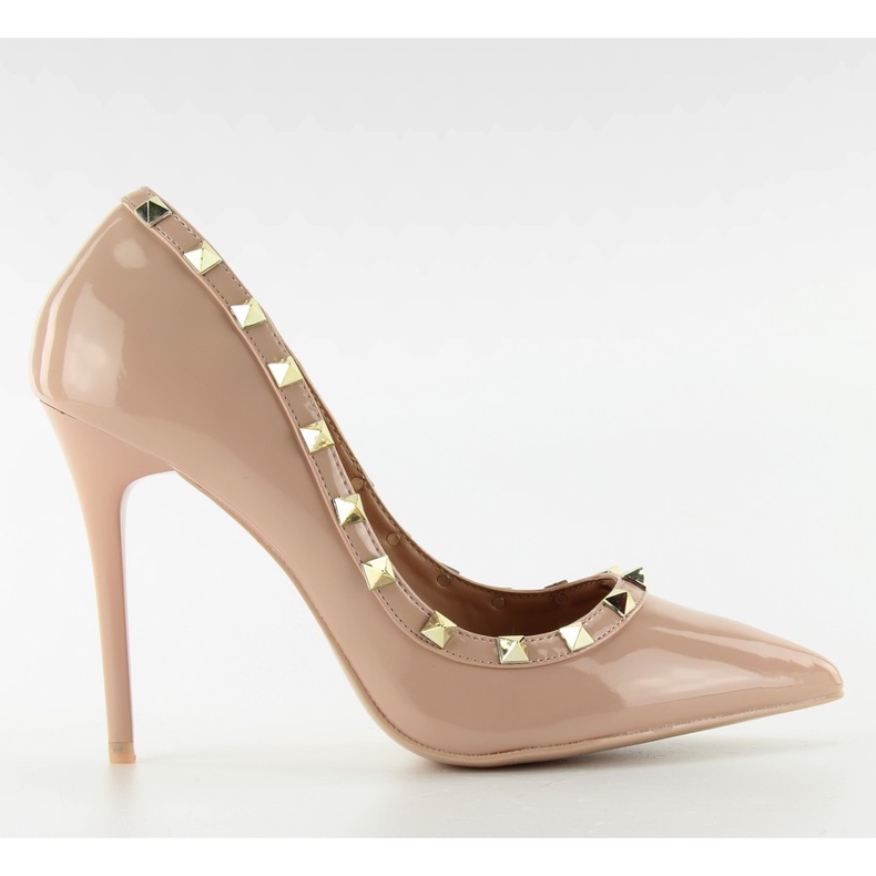 Décolleté con tacco a spillo Valentina beige LL-76P Beige