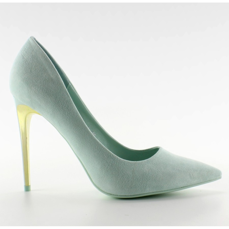Tacco in suede oro LE-08 Baby Blue