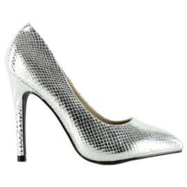 Spille in argento con conchiglie K415-5 Argento grigio