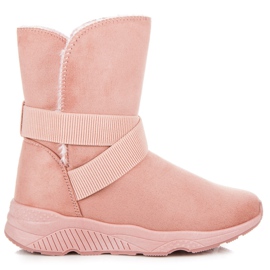 Stivali da neve rosa