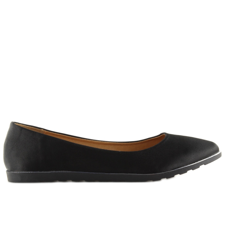 Ballerine nere satinate A8621 nere nero