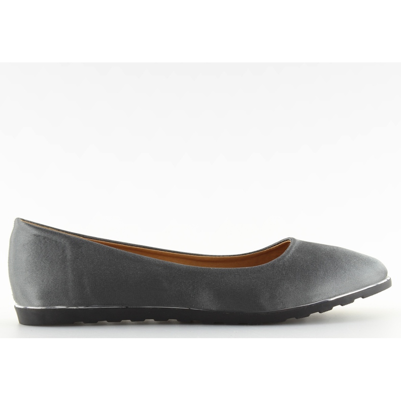 Ballerine in raso grigio A8621 grigio
