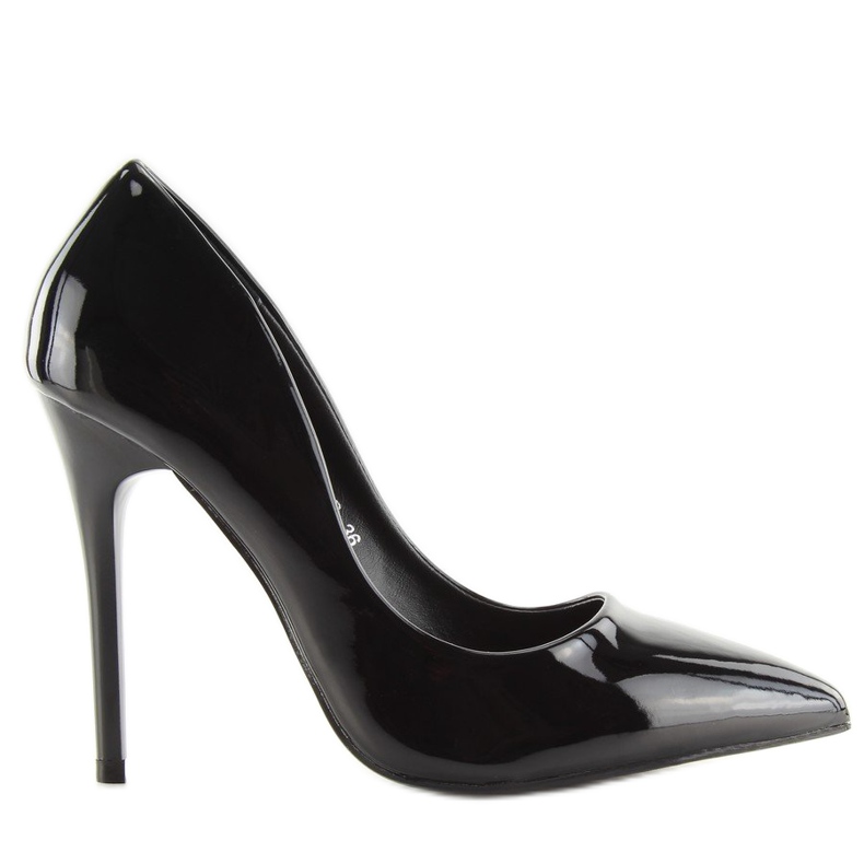 Tacchi alti da donna laccati neri LL-89P Nero