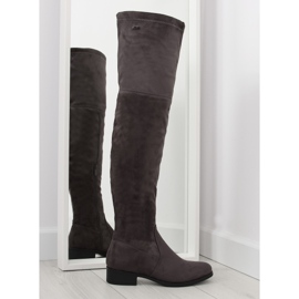Stivali da moschettiere H182 grigi marrone grigio multicolore
