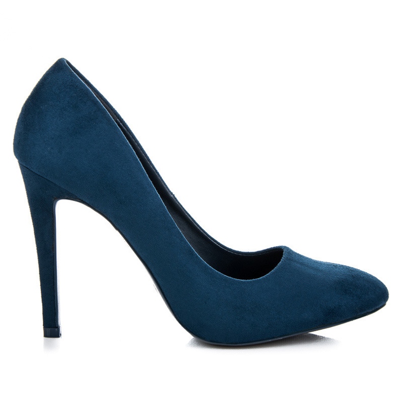 Vinceza Tacchi in pelle scamosciata blu
