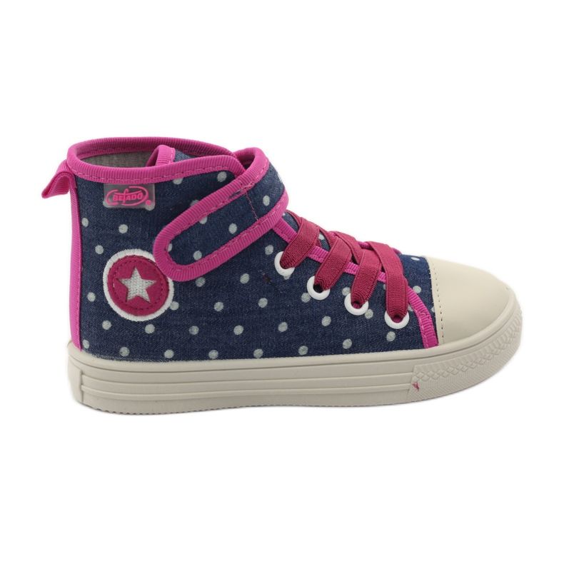 Befado scarpe per bambini, scarpe da ginnastica, pantofole 426x002 blu navy rosa bianca