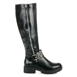 Seastar Stivali rock da donna nero