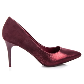 Erynn Décolleté bordeaux su tacco a spillo multicolore rosso